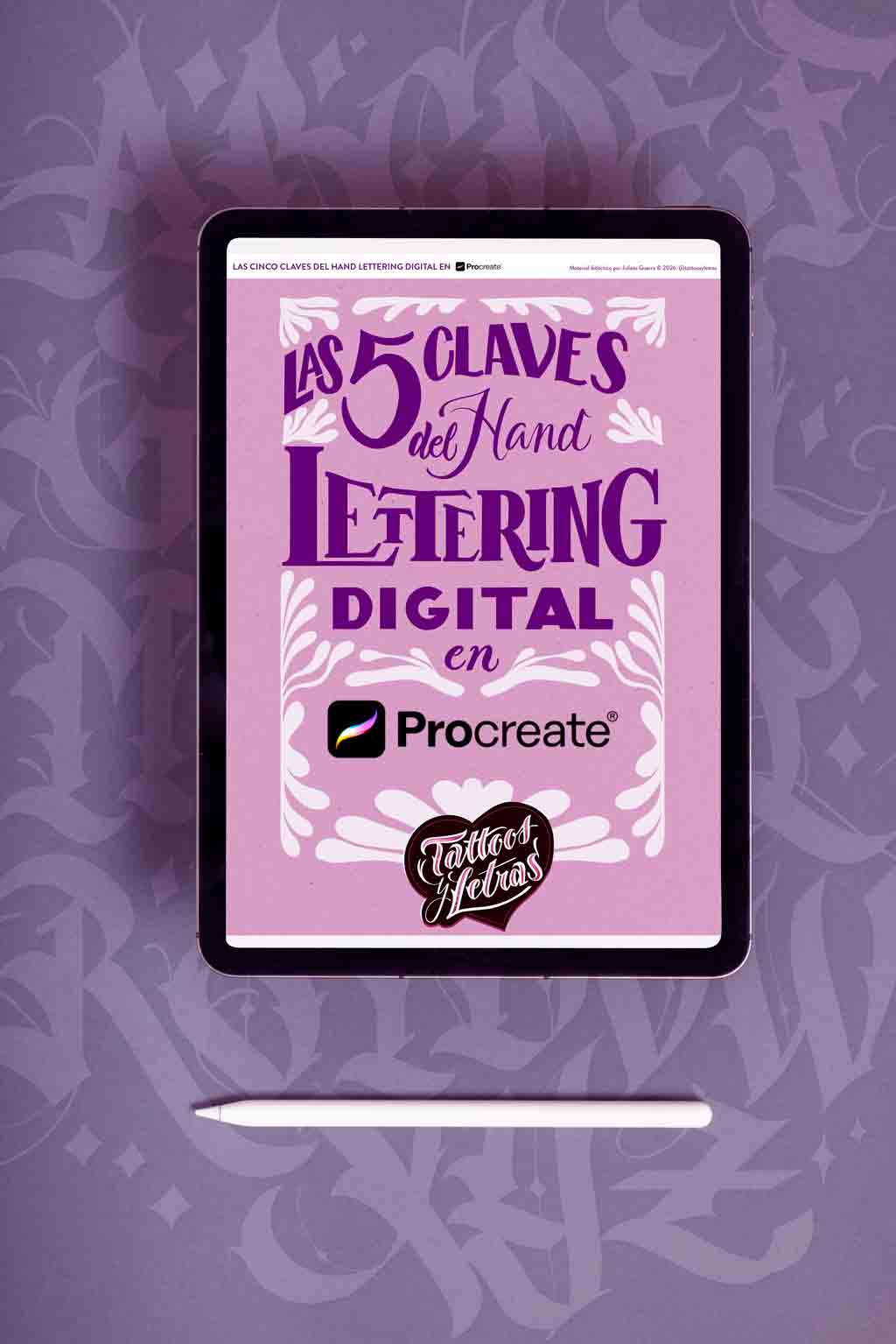 Tattoosyletras---Las-cinco-Claves-del-Hand-lettering-en-Procreate-ipad-web